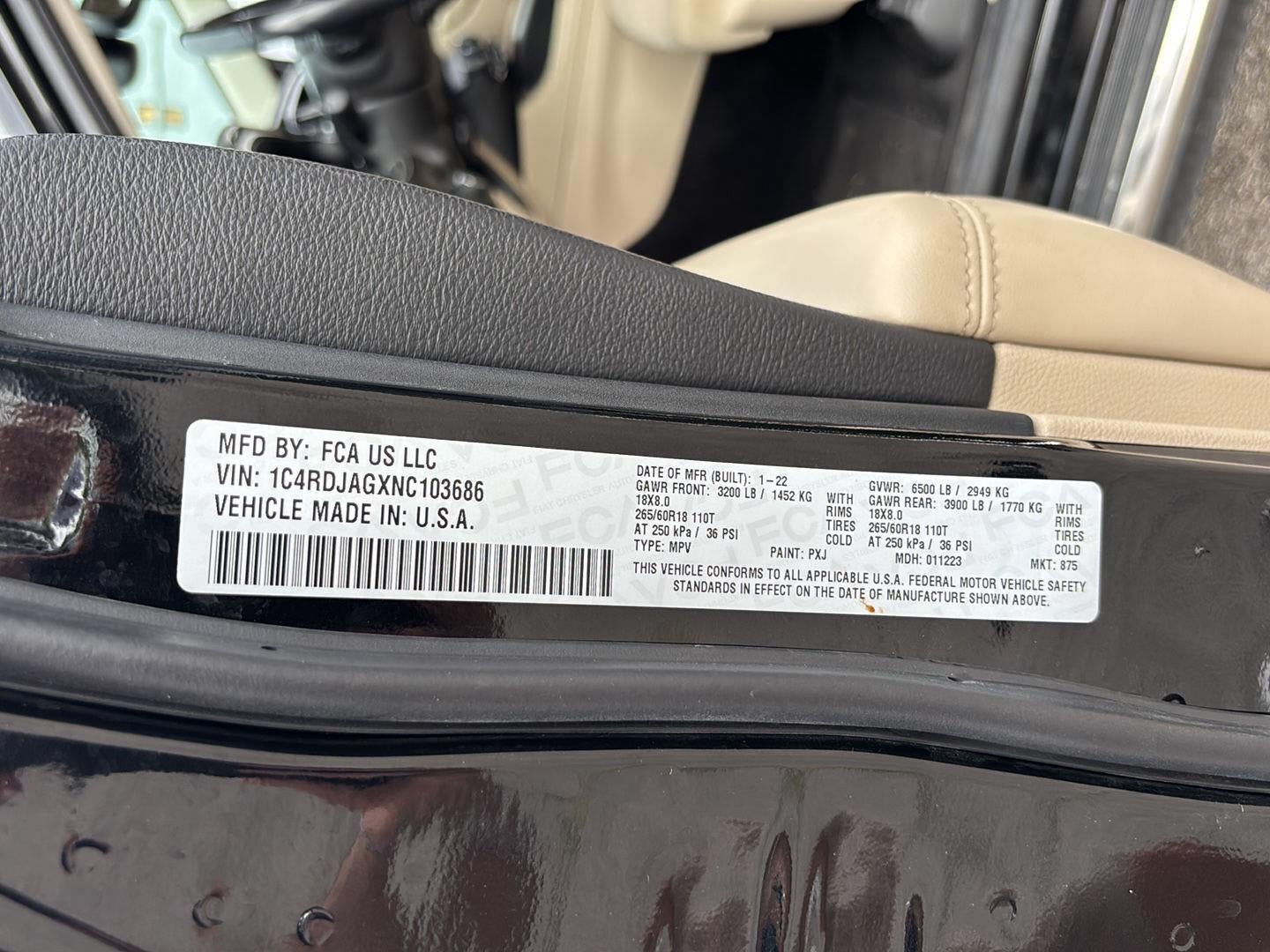 2022 Dodge Durango SXT