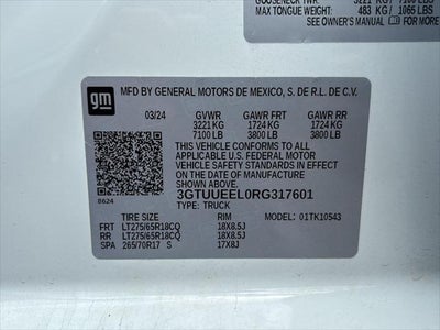 2024 GMC Sierra 1500 AT4