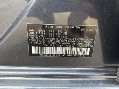 2017 Subaru IMPREZA Base