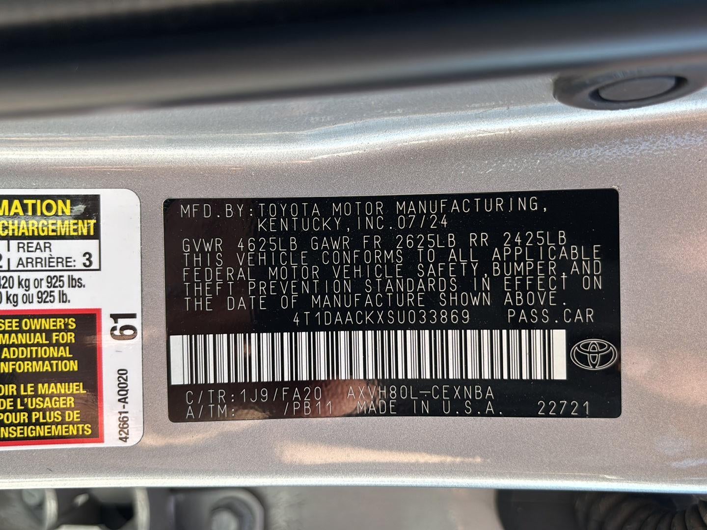 2025 Toyota Camry LE