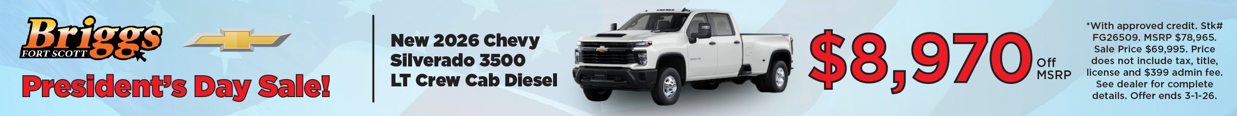 2026 Silverado 3500