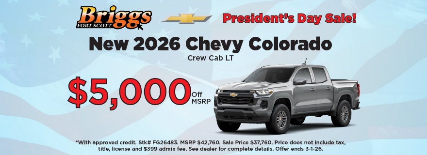 New 2026 Chevy Colorado